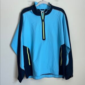 FootJoy Men's Pullover Golf Windshirt Jacket 1/2 Zip Performance Pullover Large